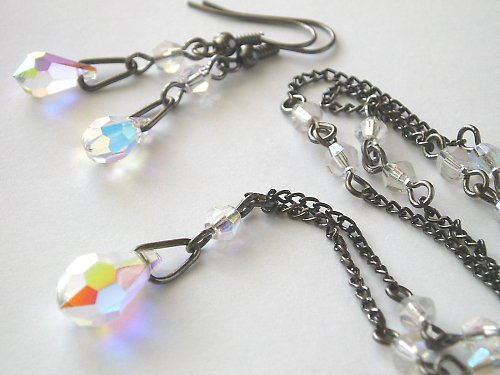 Swarovski Teardrop Crystal AB...sleva — foto 4