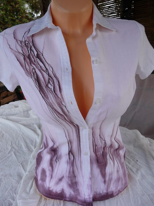 Lněná halenka- zakázka — foto 2