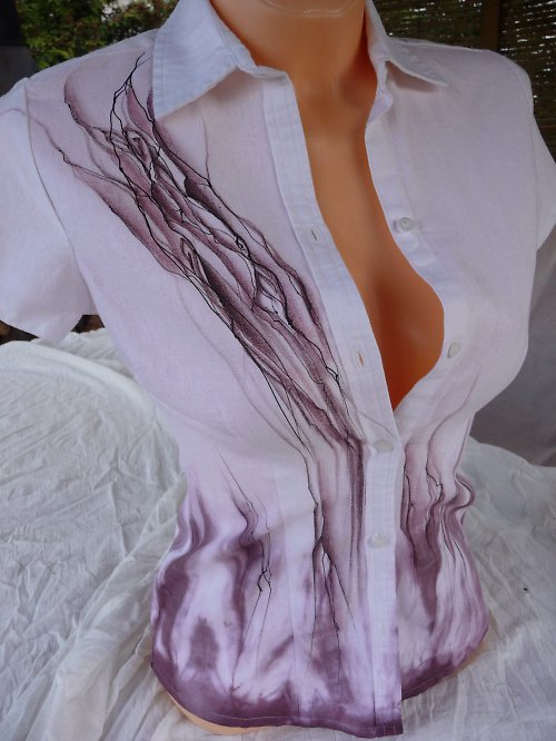 Lněná halenka- zakázka — foto 3