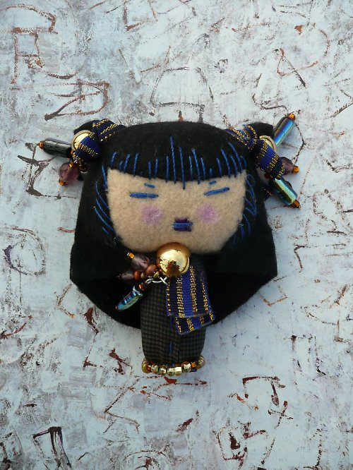 MODRÁ KOKESHI - panenka — foto 2