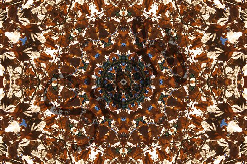 Mandala dubového listí — foto 3