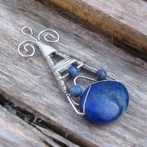 Přívěsek - lapis lazuli — foto 3