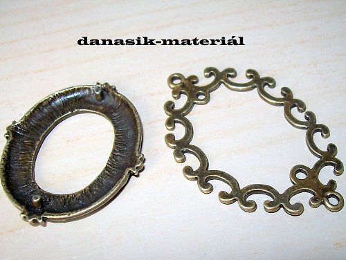Bronzový Rámeček - Dvojdílný Ovál — foto 2