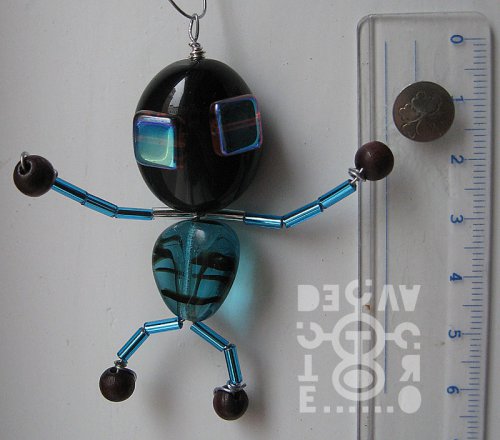 Korálkový robot, model 03-01 (Morfeus), 6 cm — foto 2