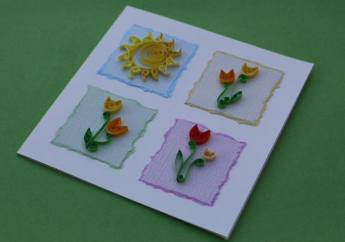 QUILLING přání - tulipány — foto 2