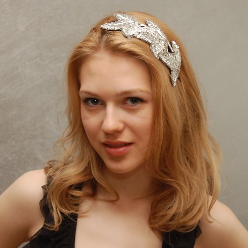 Stříbrné listy ... čelenka — foto 5