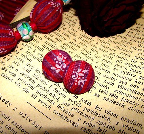 Naušnice buttonkové "Soul Blossom" — foto 2