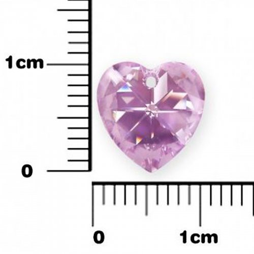 Swarovski srdíčka - zamotané violety — foto 3