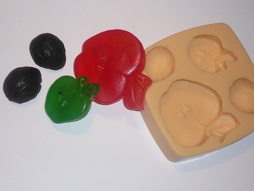 Jablíčka a oříšky - silikonová forma — foto 2