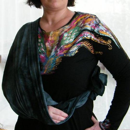 Batikovaný šál — foto 2