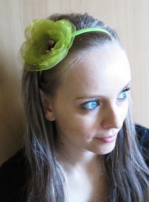 Multifunkční čelenka 3 v 1 zelená — foto 3