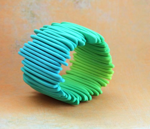 Vertical lines /tyrkys-lime/ — foto 2