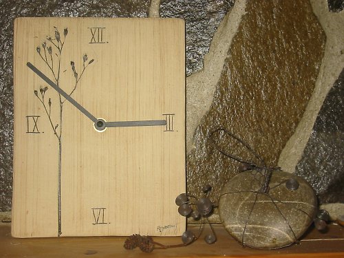Keramické hodiny - Čistý plevel — foto 3