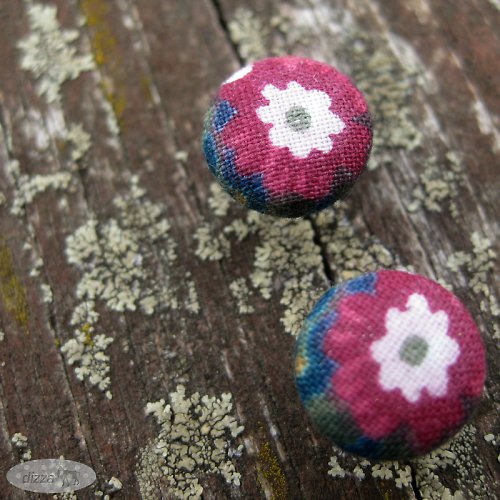 Náušnice buttonky Francouzská zahrada — foto 4