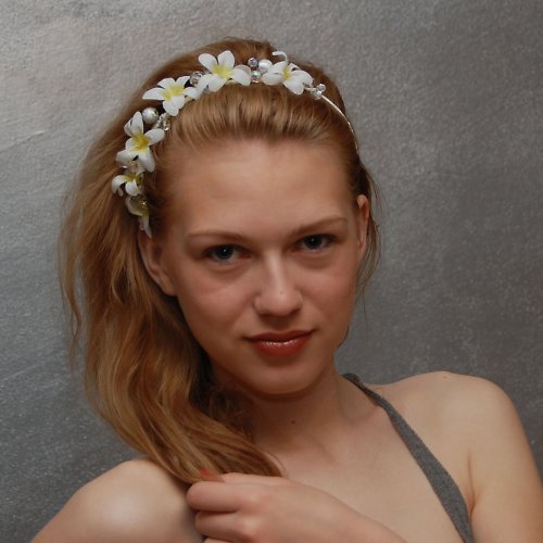 Květinkový bílý ... čelenka sleva (244-166Kč) — foto 5