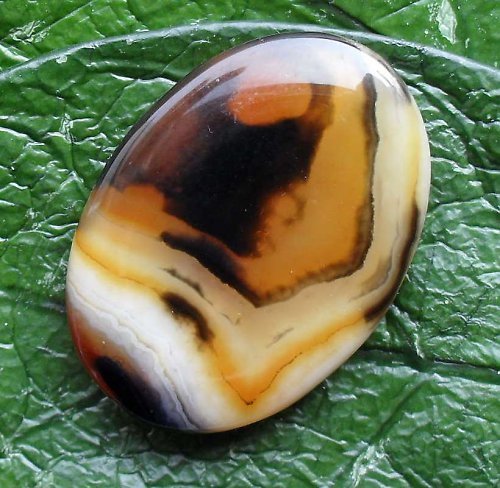 Barvený achát 35x25x6mm — foto 2