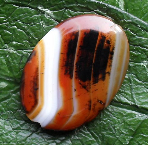 Barvený achát 35x25x6mm — foto 2