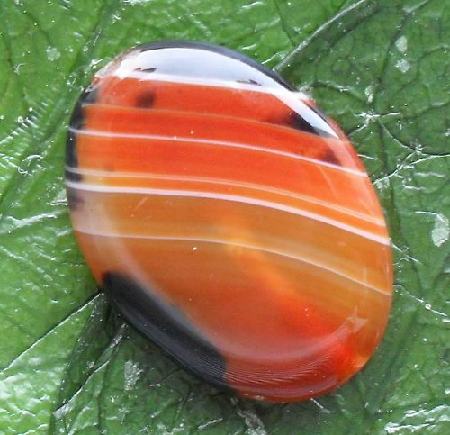 Barvený achát 35x25x6mm — foto 2