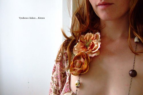 Rose Beige ... náhrdelník — foto 2