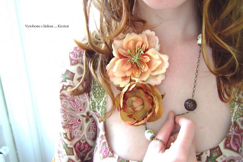 Rose Beige ... náhrdelník — foto 4