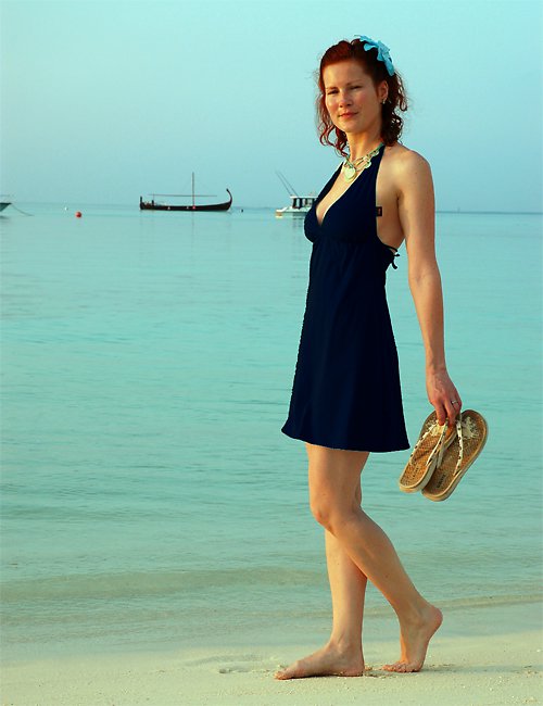 Dark blue - letní šaty — foto 3