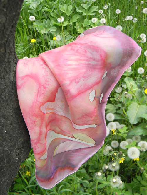 Hedvábný šátek "Tulipány" — foto 3