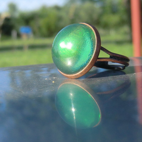 Prsten - 18mm - Zelený — foto 3