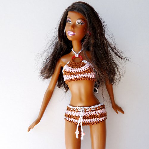Pruhované plavky pro Barbie — foto 5