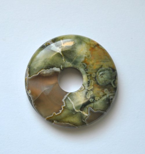 Jaspis kambaba donut - 30mm — foto 2