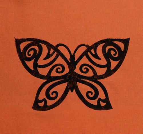 Razítko na textil - motýl velký — foto 2