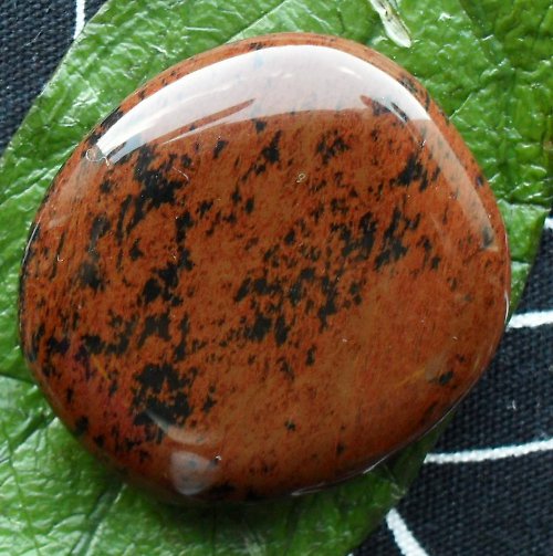 Obsidián moka 40x36x10mm — foto 2