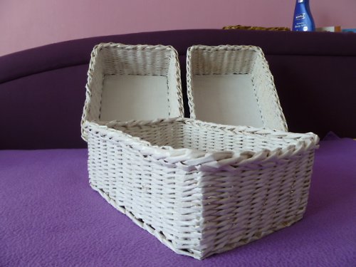 Koše - bedýnka střední bílá — foto 2