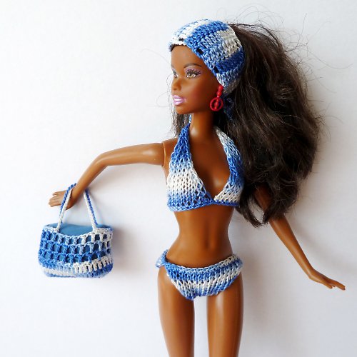 Modro-bílý plážový set pro Barbie — foto 6