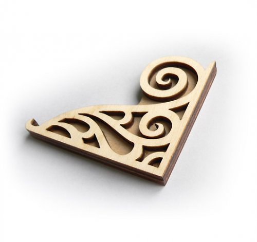 Dřevěné rohové razítko - ornament — foto 2