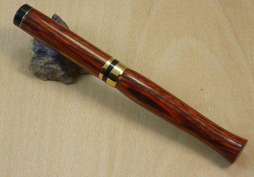 Psací pero, cocobolo + zlato — foto 6