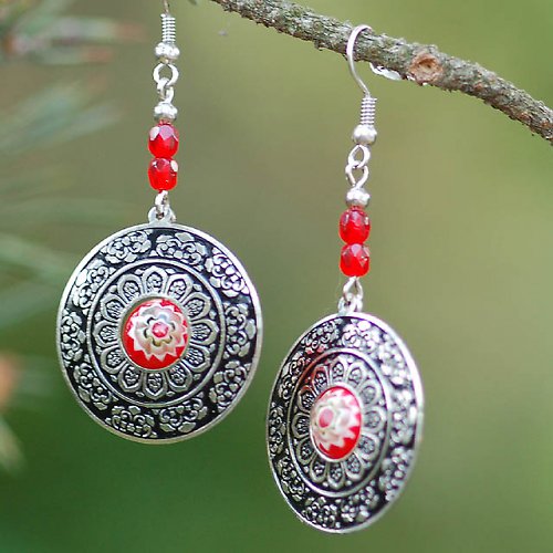 Cinkavé kruhy s millefiori — foto 2
