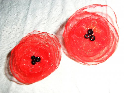 Vlčí máky - náušnice — foto 2