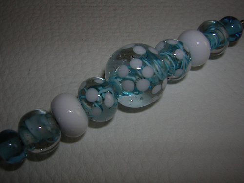 Tyrkysovobílá sada. — foto 3