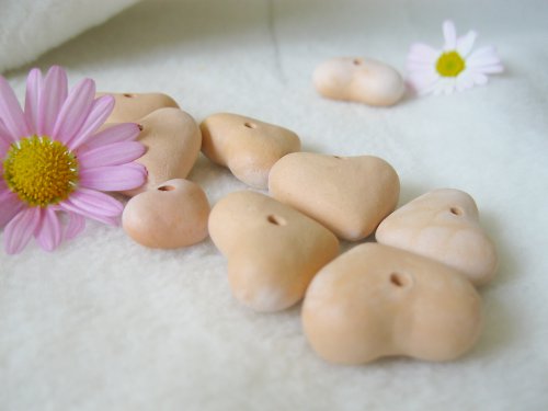 Keramické korálky - srdíčka — foto 2