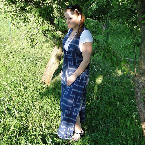 Vesta - dlouhá modrá - Akce -40% — foto 2