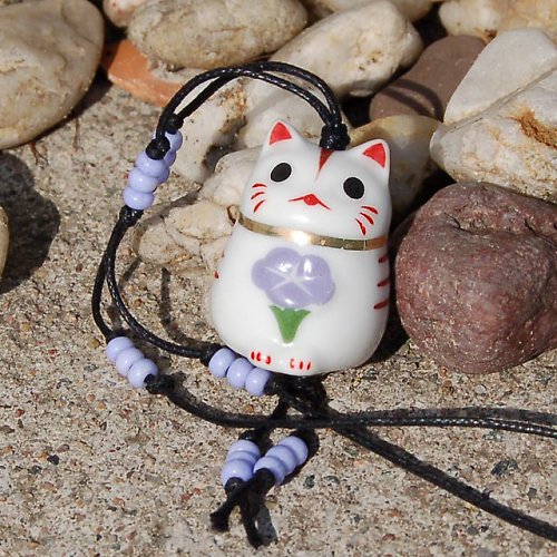 Maneki neko kočička barvínková — foto 3