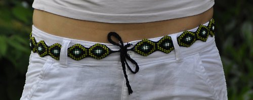 Korálkový pásek zelená zmije — foto 3