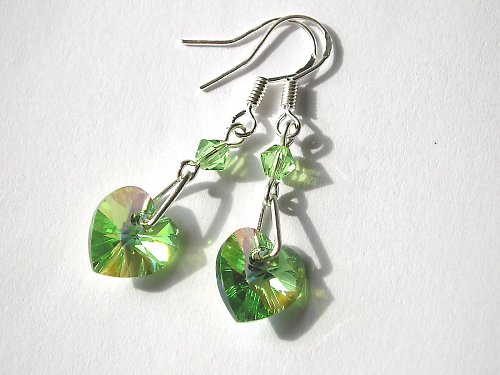 Swarovski Peridot AB ( afroháčky Ag 925 ) — foto 3