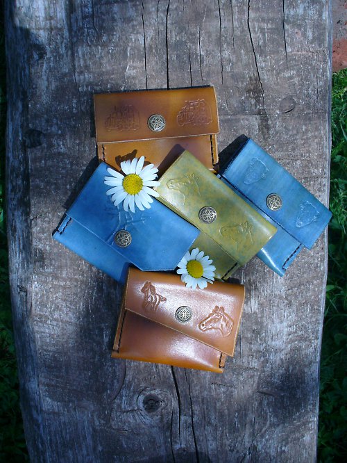 Handmade-KERTAG® kožená peněženka MALÁ — foto 2