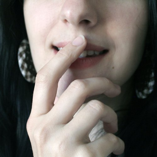 Textilní náušnice — foto 2