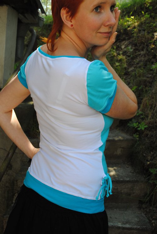Modré asymetrické ve velikosti S — foto 2