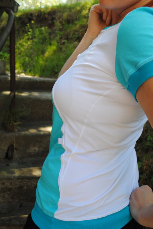 Modré asymetrické ve velikosti S — foto 3