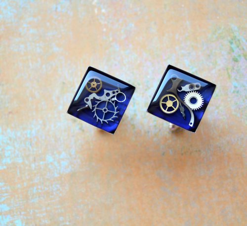 Manžetové knoflíčky /blue/ — foto 2
