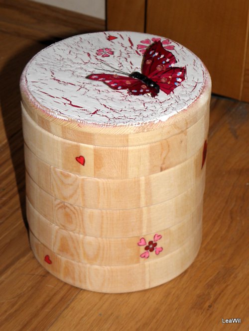 Šperkovnice patrová Red violet+pink — foto 6