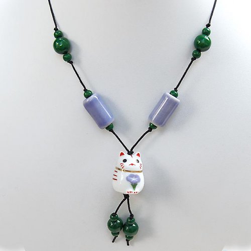 Maneki neko kočička barvínková 3 — foto 2